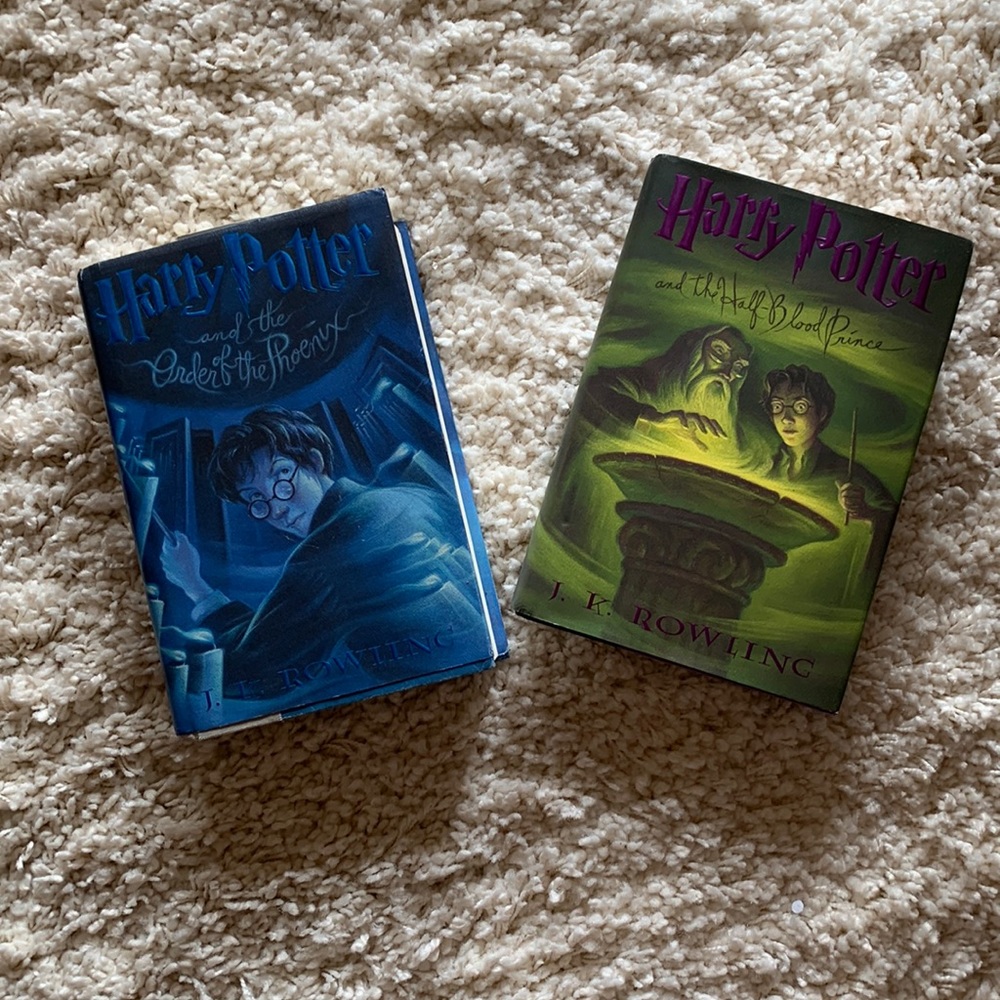 2 Harry Potter Books: Half Blood Prince and the Order of the Phoenix